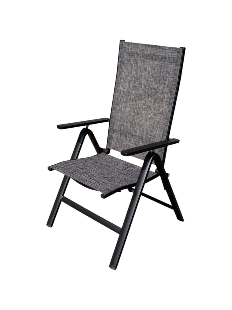 Palermo Lænestol 3-pos foldbar - Sort - Havemøbler - Havestole - Positionsstole