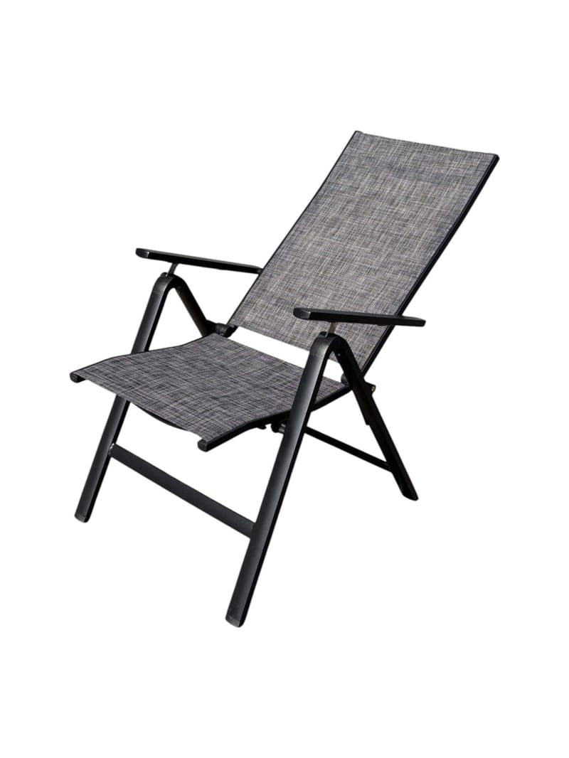 Palermo Lænestol 3-pos foldbar - Sort - Havemøbler - Havestole - Positionsstole