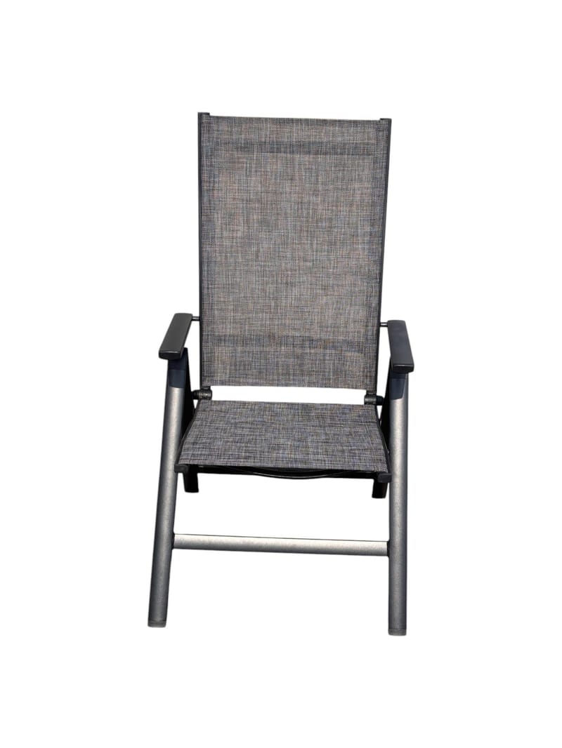 Palermo Lænestol 3-pos foldbar - Sort - Havemøbler - Havestole - Positionsstole