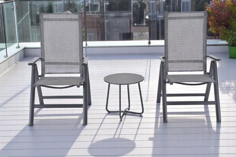 Palermo Lænestol 3-pos foldbar - Sort - Havemøbler - Havestole - Positionsstole