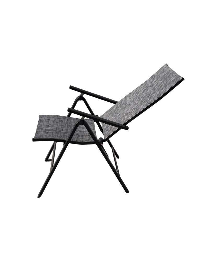 Palermo Lænestol 3-pos foldbar - Sort - Havemøbler - Havestole - Positionsstole
