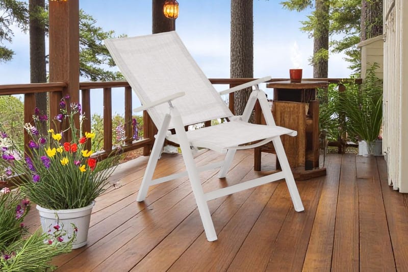 Palermo Lænestol 3-pos foldbar - Koralsand - Havemøbler - Havestole - Positionsstole