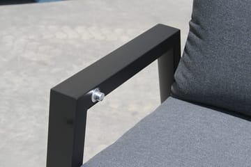 Palermo Lænestol 5-pos foldbar - Sort - Havemøbler - Havestole - Positionsstole