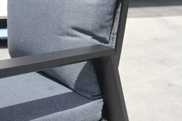 Palermo Lænestol 5-pos foldbar - Sort - Havemøbler - Havestole - Positionsstole
