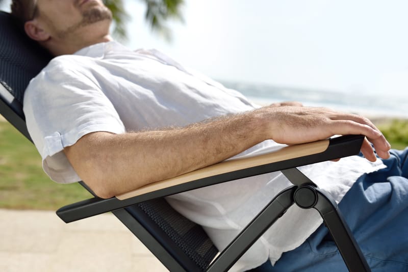 Panama Udendørs Lænestol Justerbar - Sort - Havemøbler - Havestole - Positionsstole