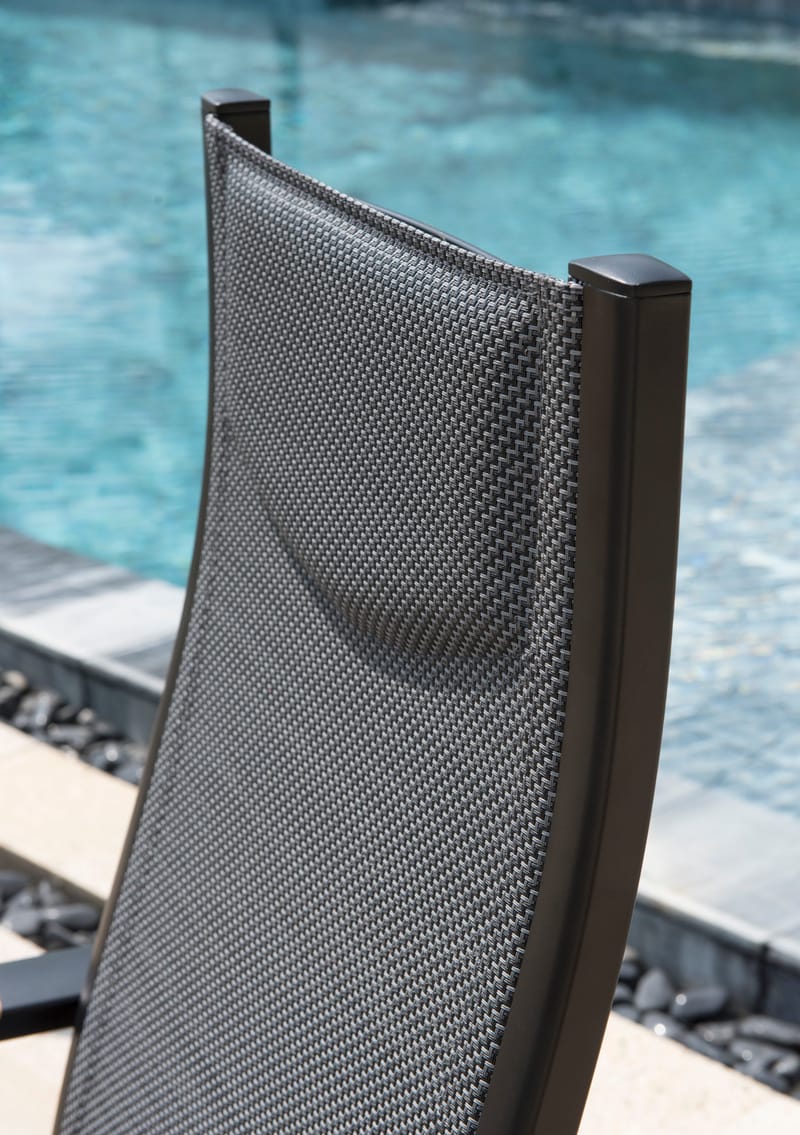 Panama Udendørs Lænestol Justerbar - Sort - Havemøbler - Havestole - Positionsstole