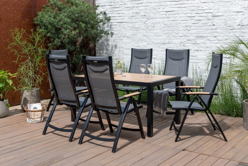 Panama Udendørs Lænestol Justerbar - Sort - Havemøbler - Havestole - Positionsstole