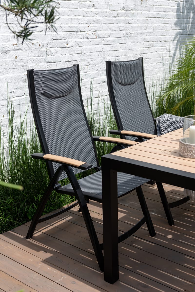 Panama Udendørs Lænestol Justerbar - Sort - Havemøbler - Havestole - Positionsstole