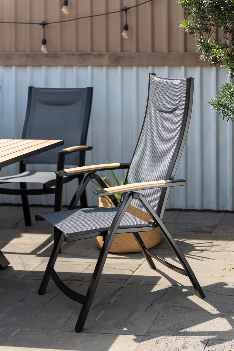 Panama Udendørs Lænestol Justerbar - Sort - Havemøbler - Havestole - Positionsstole