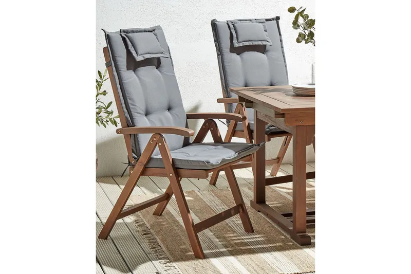 Paolo Positionsstol - Mørkebrun/Grå - Havemøbler - Havestole - Positionsstole