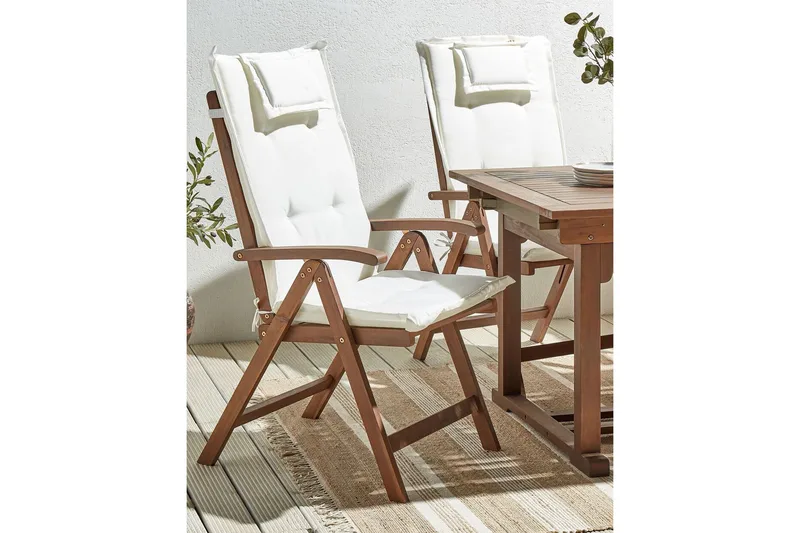 Paolo Positionsstol - Mørkebrun/Hvid - Havemøbler - Havestole - Positionsstole