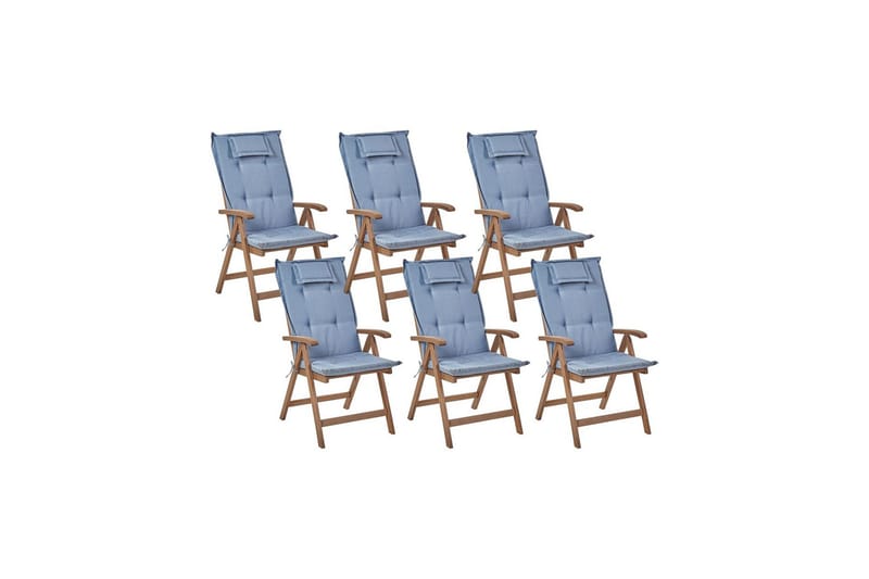 Paolo Positionsstol - Blå/Mørkebrun - Havemøbler - Havestole - Positionsstole