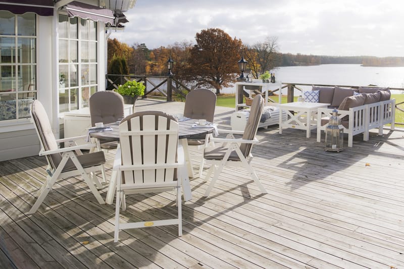 Positionslænestol Hillerstorp Läckö - Hvid - Havemøbler - Havestole - Positionsstole