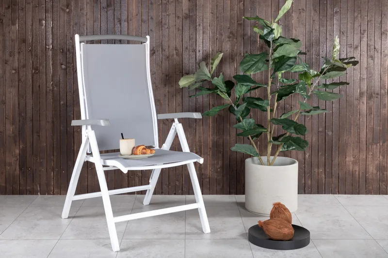 Albany Positionsstol - Grå/Hvid - Havemøbler - Havestole - Positionsstole