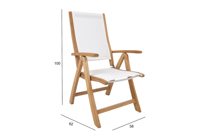 Bali Stol Hvid - Havemøbler - Havestole - Positionsstole