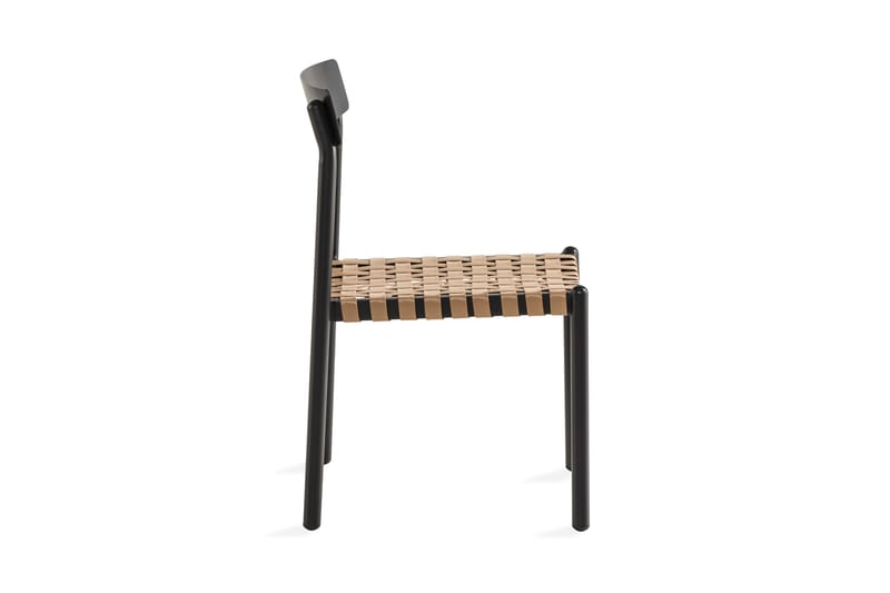 Buckle Spisebordsstol - Sort/Natur - Positionsstole