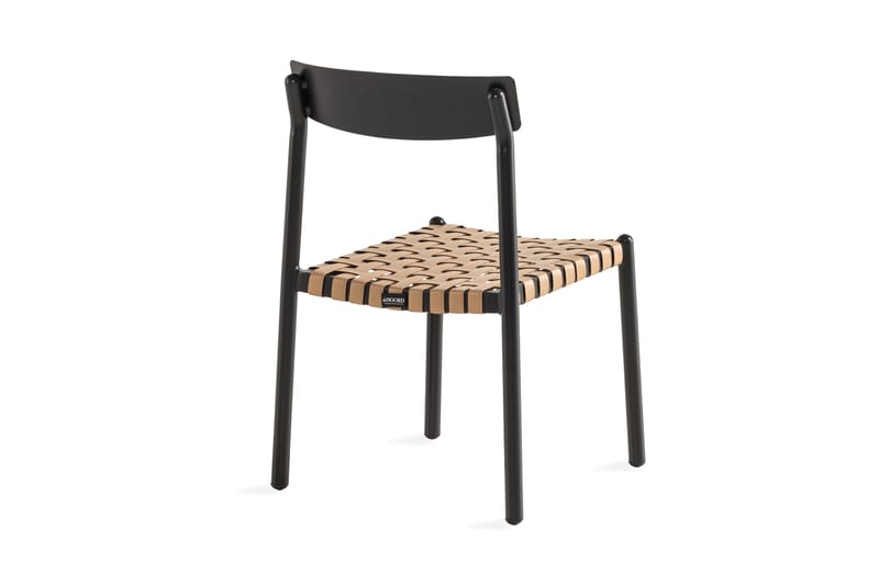 Buckle Spisebordsstol - Sort/Natur - Positionsstole