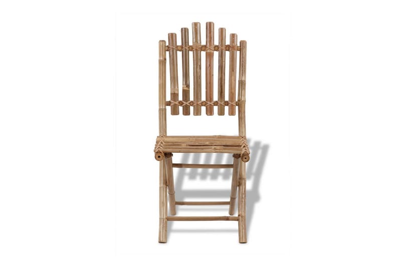 Foldbare Havestole 2 Stk. Bambus - Brun - Havemøbler - Havestole - Positionsstole