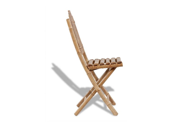 Foldbare Havestole 2 Stk. Bambus - Brun - Havemøbler - Havestole - Positionsstole