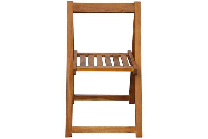 Foldbare Havestole 2 Stk. Massivt Akacietræ Brun - Brun - Havemøbler - Havestole - Positionsstole