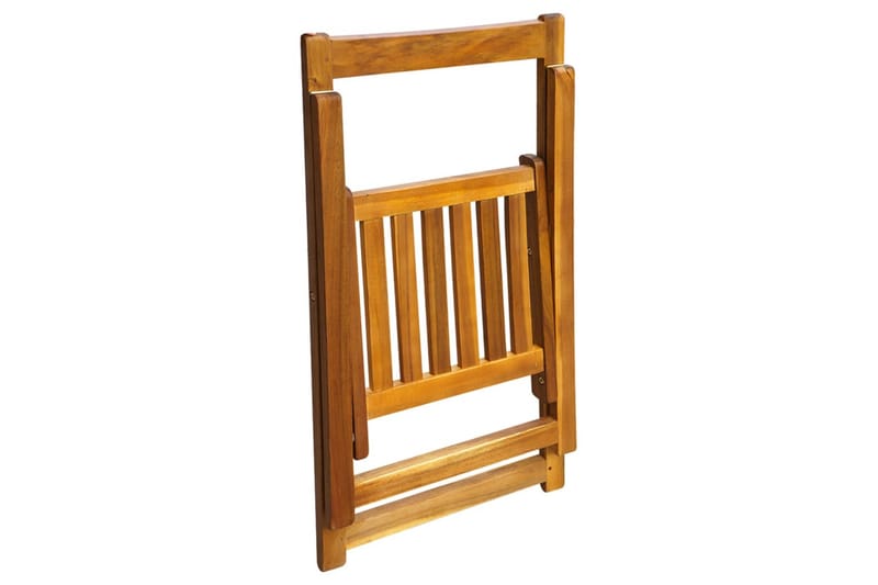 Foldbare Havestole 2 Stk. Massivt Akacietræ Brun - Brun - Havemøbler - Havestole - Positionsstole