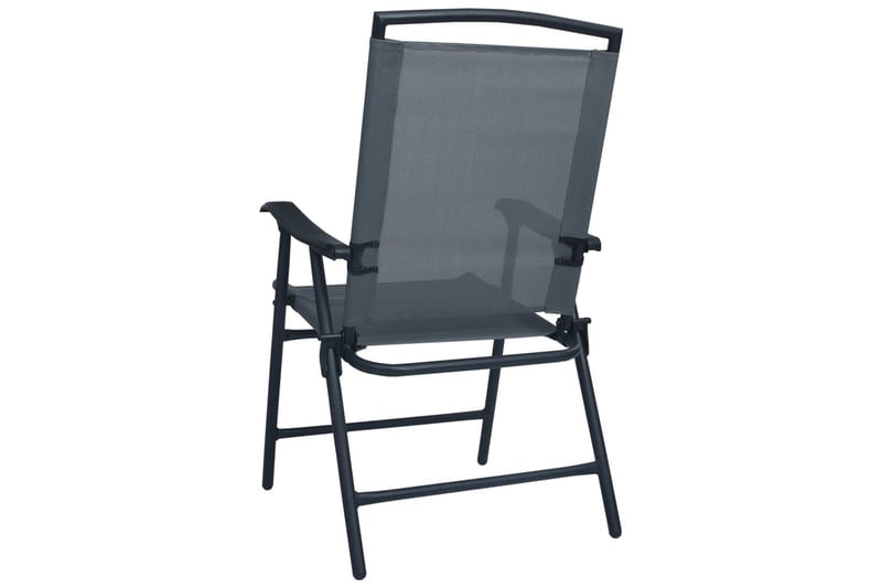 Foldbare Havestole 2 stk. Textilene Grå - Grå - Positionsstole