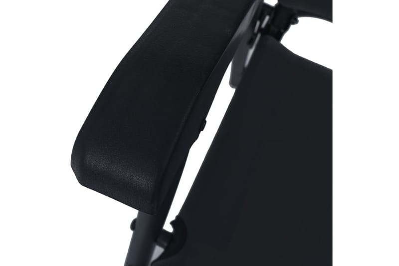 Foldbare Havestole 2 stk. Textilene Sort - Sort - Havemøbler - Havestole - Positionsstole