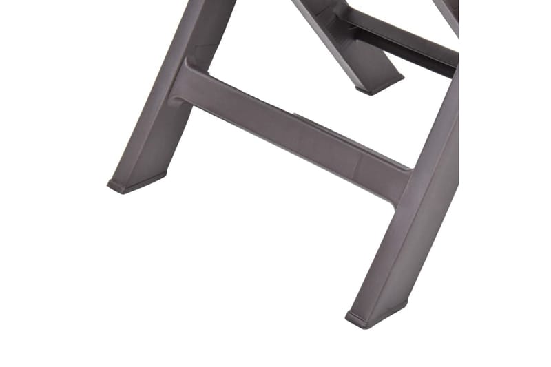 Foldbare Havestole 2 stk. Plastik Mokkafarvet - Brun - Positionsstole