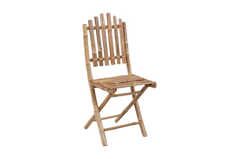 Foldbare Havestole Bambus 4 Stk. - Brun - Havemøbler - Havestole - Positionsstole
