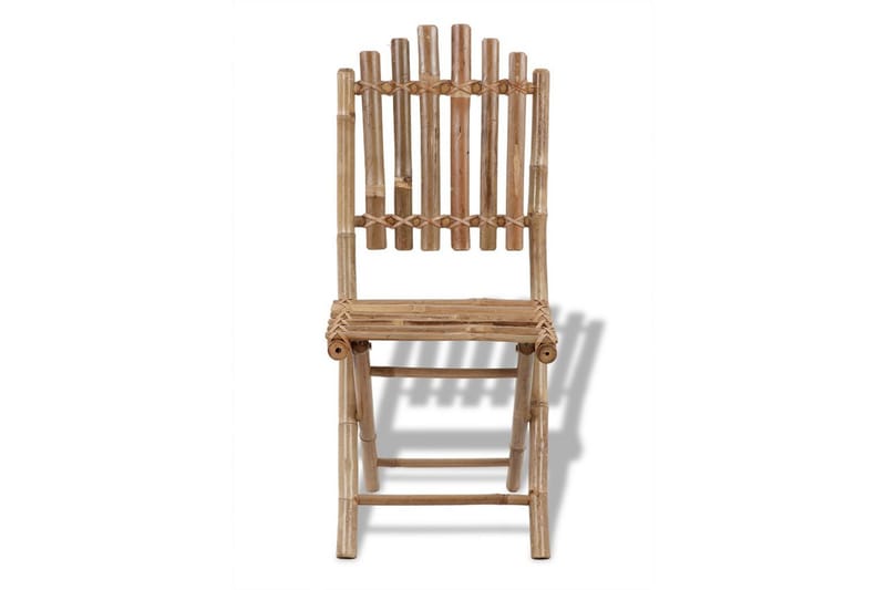 Foldbare Havestole Bambus 4 Stk. - Brun - Havemøbler - Havestole - Positionsstole