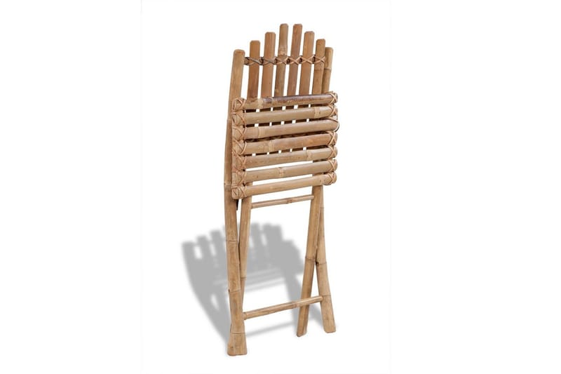 Foldbare Havestole Bambus 4 Stk. - Brun - Havemøbler - Havestole - Positionsstole