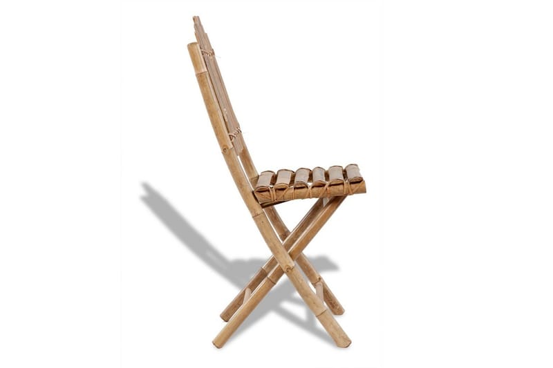 Foldbare Havestole Bambus 4 Stk. - Brun - Havemøbler - Havestole - Positionsstole
