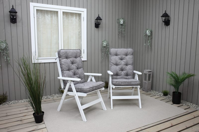 Grevie Positionsstol - Hvid - Havemøbler - Havestole - Positionsstole