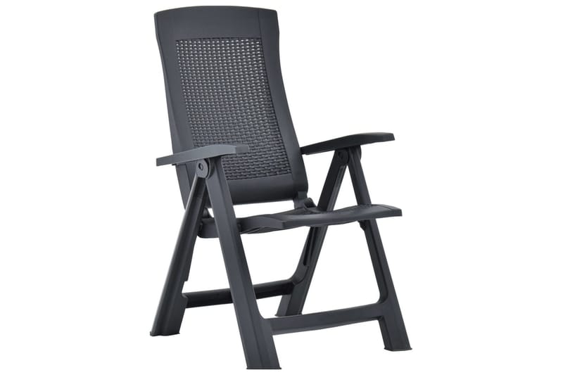 havelænestole 2 stk. plastik antracitgrå - Grå - Positionsstole