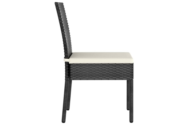 Havestole 2 stk. polyrattan sort - Sort - Havemøbler - Havestole - Positionsstole