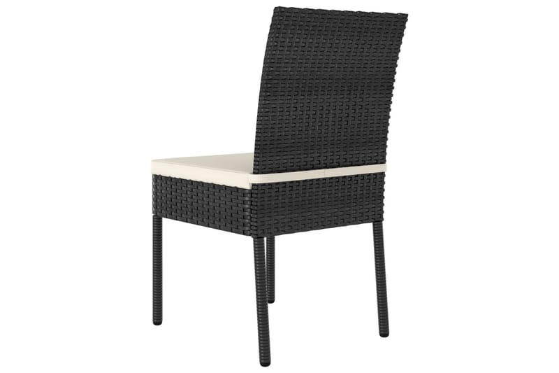Havestole 2 stk. polyrattan sort - Sort - Havemøbler - Havestole - Positionsstole