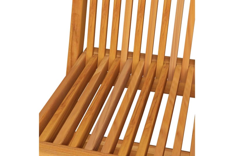 Havestole med cremefarvede hynder 6 stk. massivt teaktræ - Creme - Havemøbler - Havestole - Positionsstole