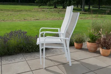 Hillerstorp Hånger Positionsstol 57x64 cm - Hvid - Havemøbler - Balkon - Balkonmøbler - Altanstole