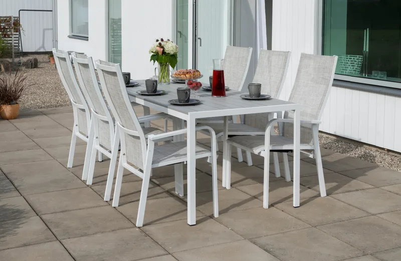 Hillerstorp Hånger Positionsstol 57x64 cm - Hvid - Havemøbler - Balkon - Balkonmøbler - Altanstole