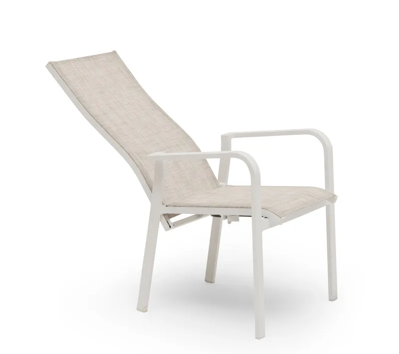 Hillerstorp Hånger Positionsstol 57x64 cm - Hvid - Havemøbler - Balkon - Balkonmøbler - Altanstole