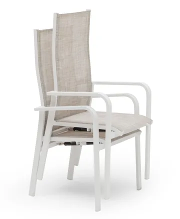 Hillerstorp Hånger Positionsstol 57x64 cm - Hvid - Havemøbler - Balkon - Balkonmøbler - Altanstole