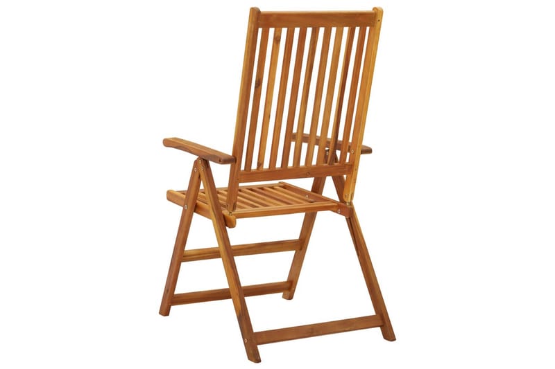 lænestole til haven 3 stk. massivt akacietræ - Brun - Positionsstole