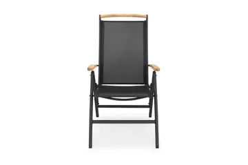 Las Vegas Positionsstol - Sort / teak - Havemøbler - Havestole - Positionsstole
