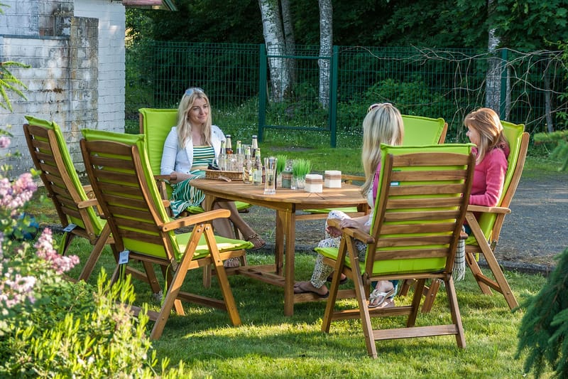 Stol FINLAY 62x66xH110cm 5-stillings træ: Akacia - Havemøbler - Havestole - Positionsstole