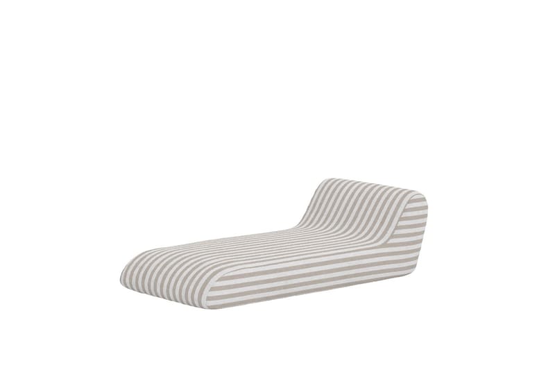 Redang solseng udendørs - Beige og hvide striber - Havemøbler - Havestole - Solseng & solvogn