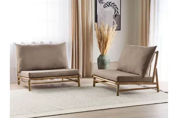 Rosthern Udendørslænestol - Lysebrun/Beige - Havemøbler - Havestole - Udendørs lænestol