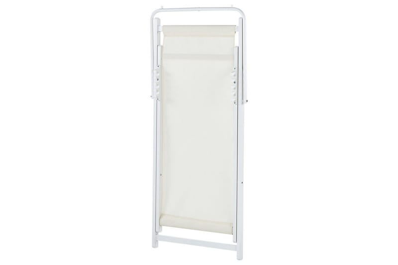 Sammenklappelig liggestol Locri II - Beige, hvid - Havemøbler - Havestole - Solstole