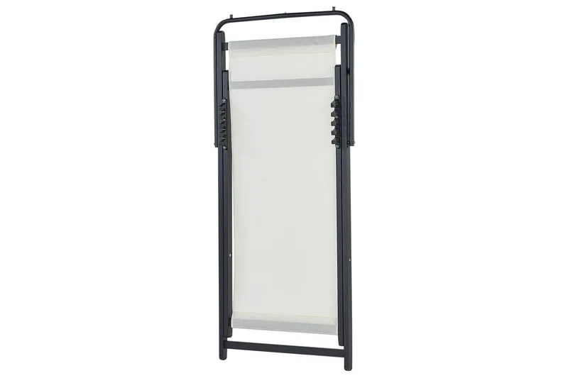 Sammenklappelig liggestol Locri II - Beige, sort - Havemøbler - Havestole - Solstole