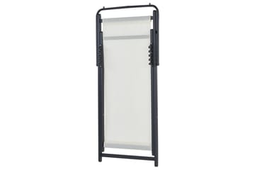 Sammenklappelig liggestol Locri II - Beige, sort - Havemøbler - Havestole - Solstole