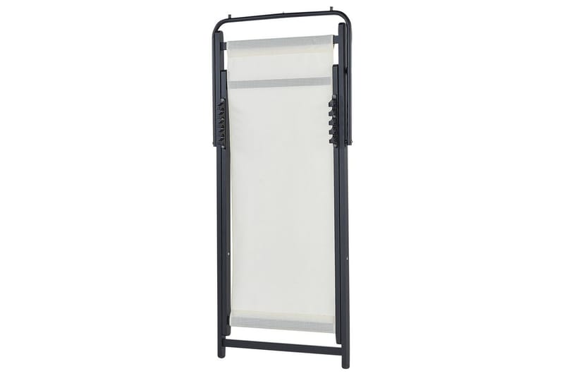 Sammenklappelig liggestol Locri II - Beige, sort - Havemøbler - Havestole - Solstole